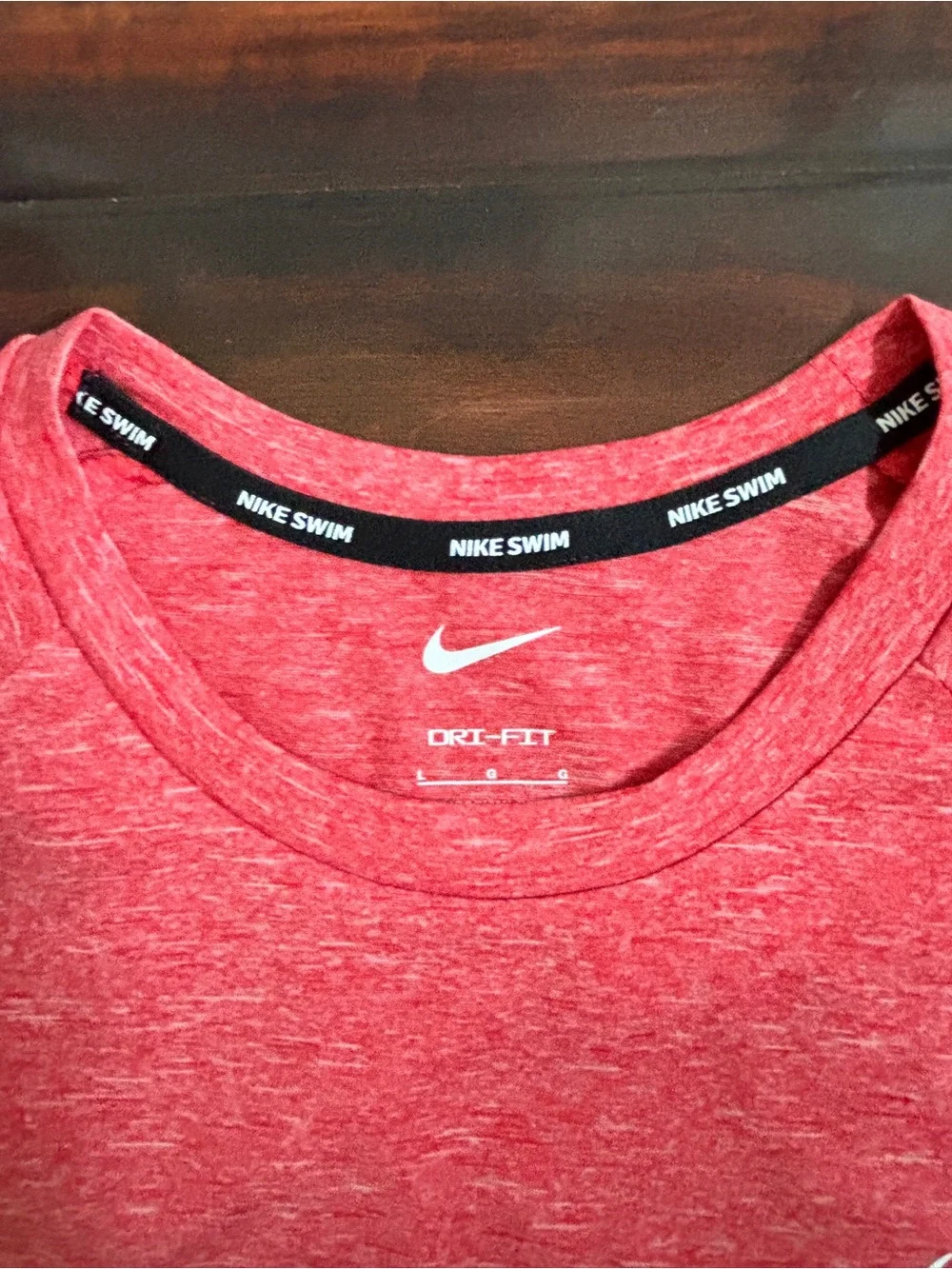 Nike Men’s Red Dri-FIT Short Sleeve swim Tee